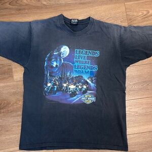 Harley-Davidson Midnight Black Tee with Blue Graphic